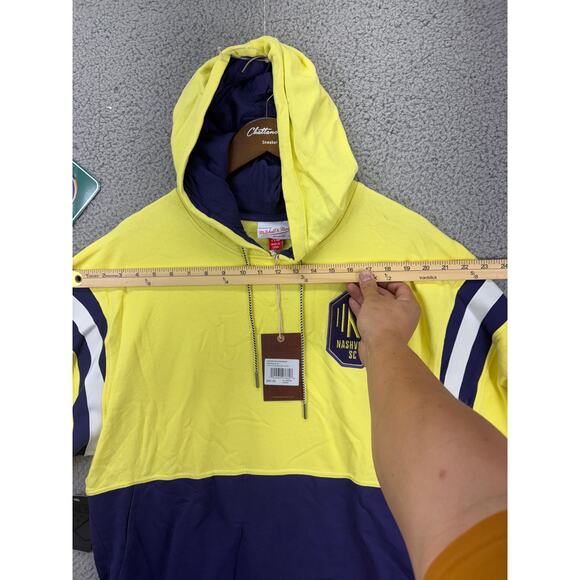 Mitchell & Ness Nashville Soccer Club SC Short Sleeve Hoodie Mens X-Large NEW XL - Picture 3 of 8